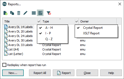Multiple filters Multiple filters